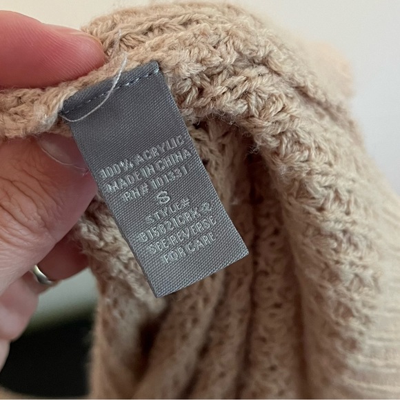 Charlotte Russe Open Cardigan Sweater | Mauve Pink | 100% Acrylic - Picture 7 of 10